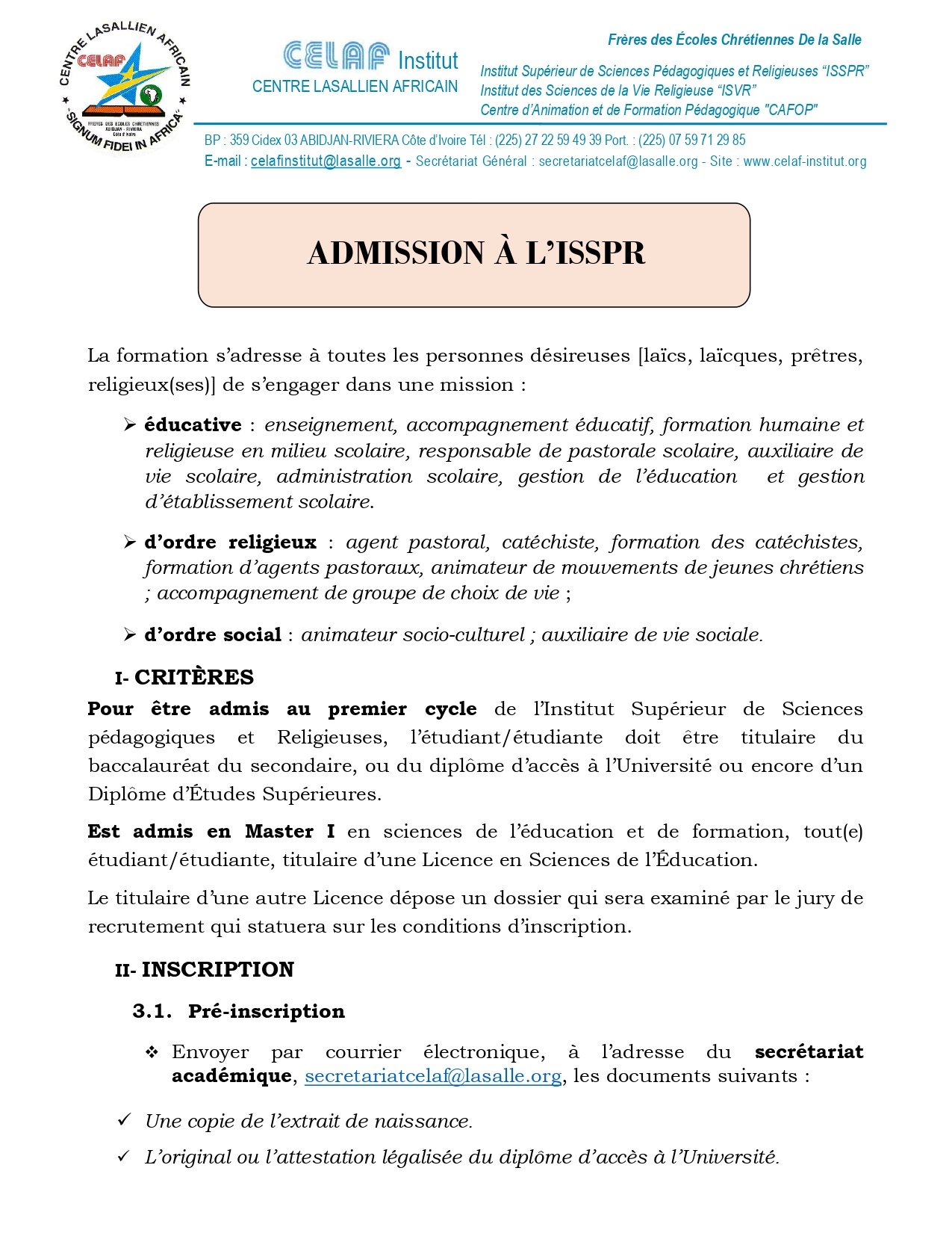 ISSPR 2025-2026